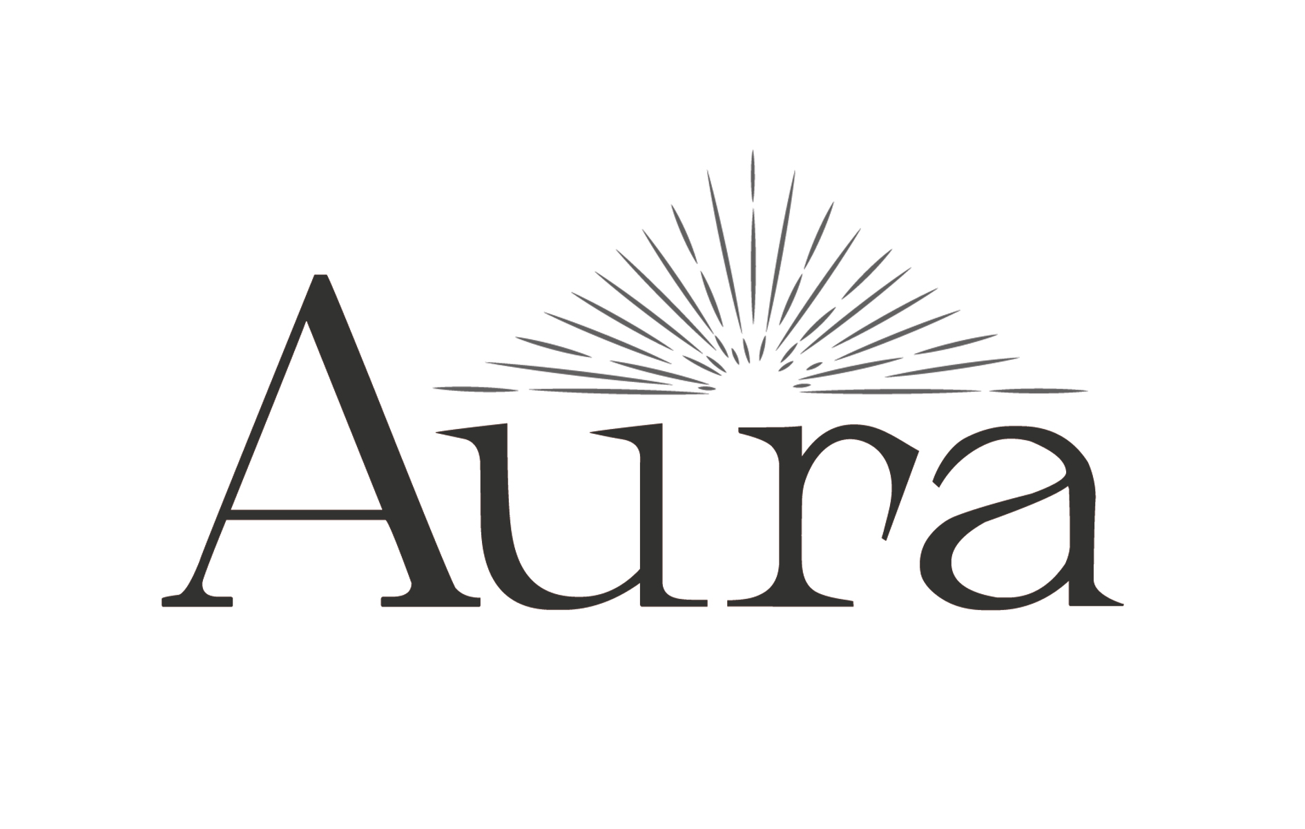 logo aura negro